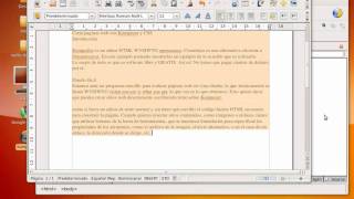 crear paginas web con Kompozer y CSS - parte 1