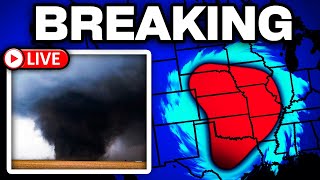 🔴NOW: Extremely Dangerous Tornado On The Ground! with LIVE Storm Chasers