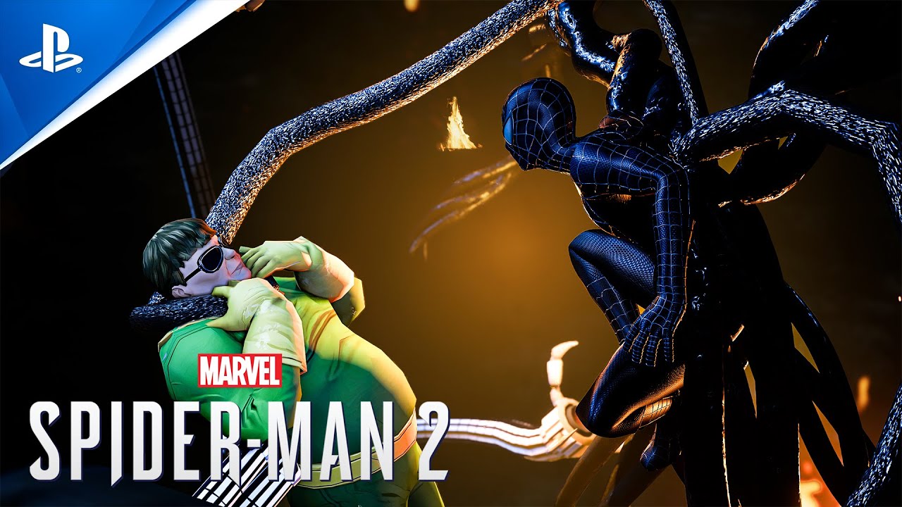 Superior Spider-Man vs Classic Doctor Octopus Fight in Marvel's Spider-Man 2 PC using mods