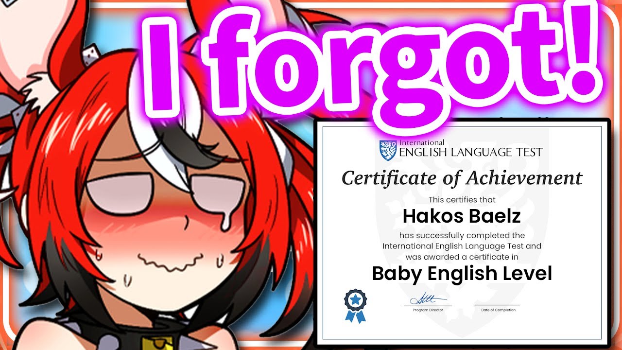 This is Why Bae Needs to Relearn English 【Hakos Baelz / HololiveEN】