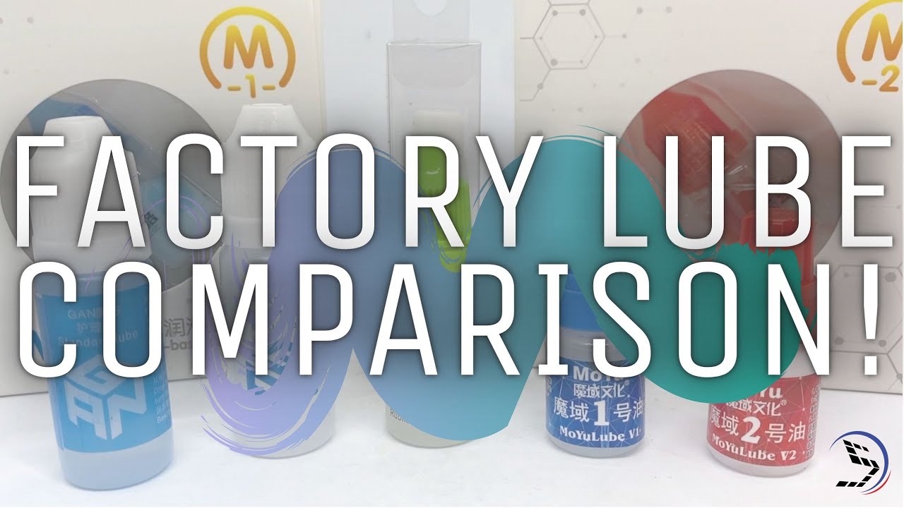 Comparing all factory speedcube lubes! Dayan Gan Qiyi Moyu Maru! Speedcube.co.nz
