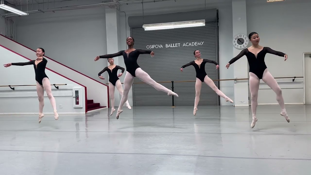 Pre-Professional Division Students (ages 15-17) in Technique Ballet Class #ballet
