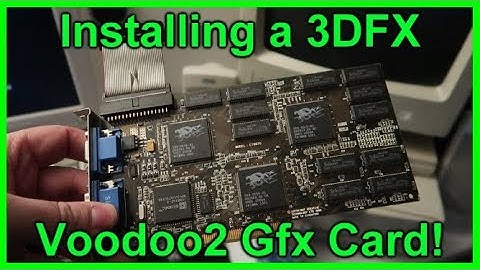 Installing a 3DFX Voodoo2 Gfx Card and Pentium 200Mhz MMX - IBM Aptiva - Part 4