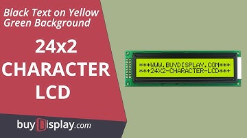 3.3V or 5V Display LCD Screen 24x2 Arduino Connection I2C Character