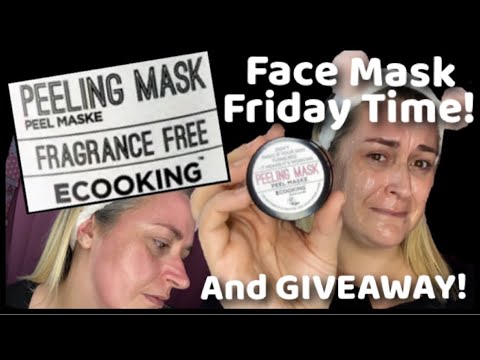 Ecooking Peeling Mask Review / Firming, Smoothing And Exfoliating Face Friday - YouTube