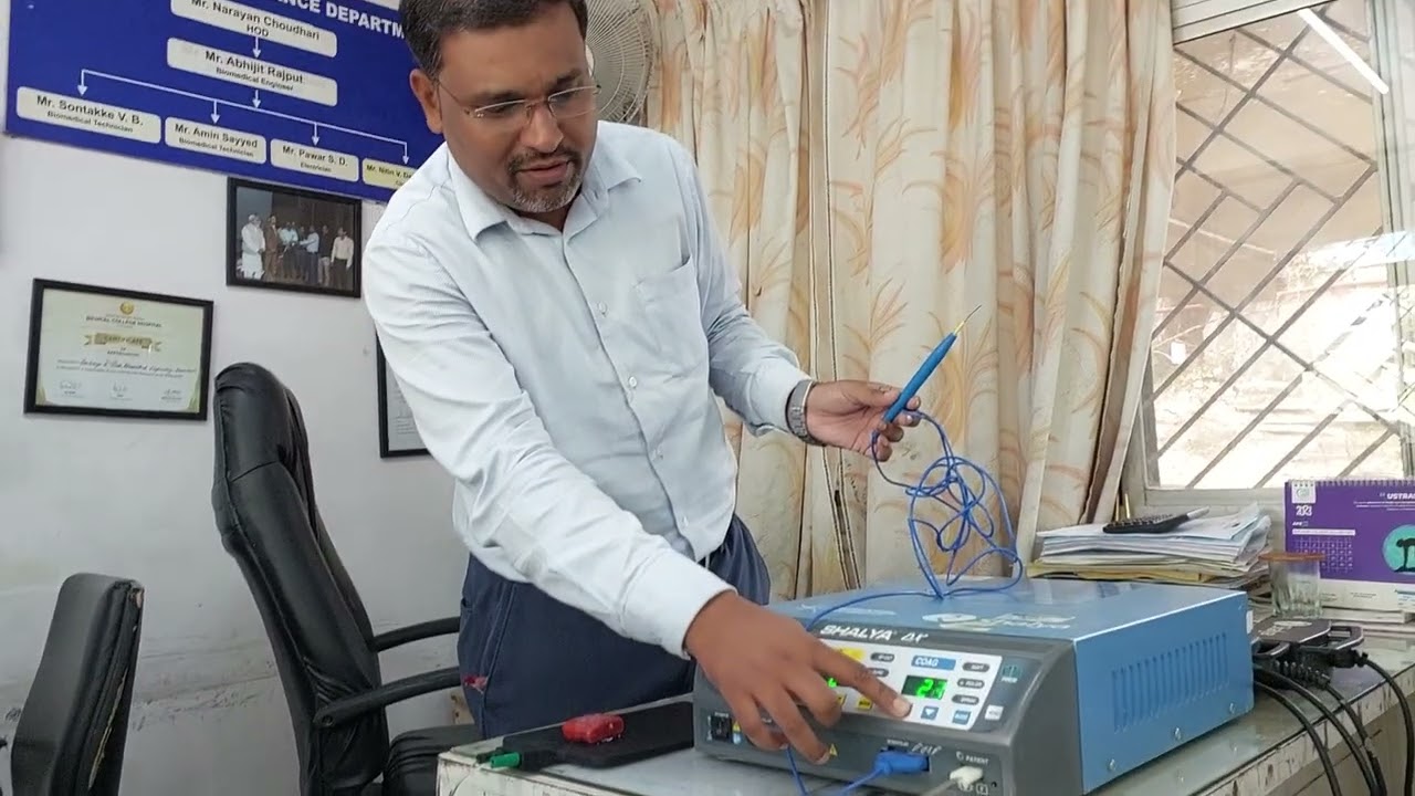 Basic operating training of cautery machine