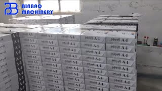 Kazakhstan 2 Rolls A4 Paper Sheet Cutting And Packing Machine With Automatic Counting Function