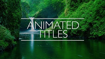Elegant Animated Titles  - After Effects CS6+ template