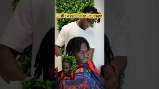 Dreadlocks Retwist + Style + Afro Haircut | Fade &amp; Lineup #shorts