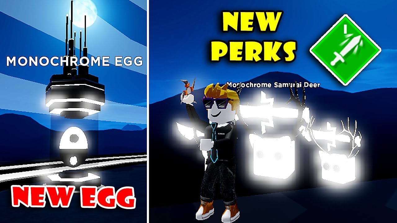 New MONOCHROME Island Update! 13 New PERKS + 6 NEW Pets in Blade