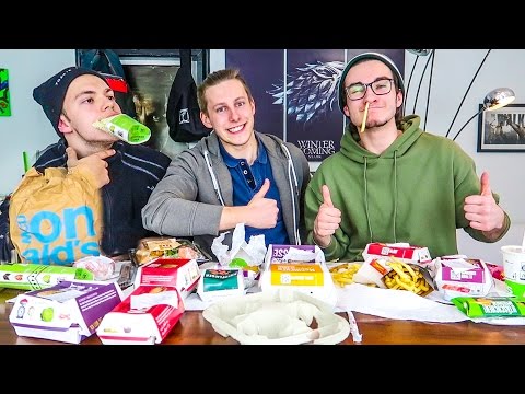 EINMAL ALLES VON MCDONALDS ESSEN - CHALLENGE!