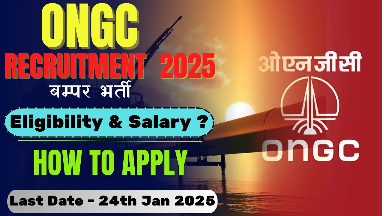 Ongc Post ONGC Recruitment 2025 | ONGC Vacancy for Engineer Post - YouTube