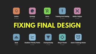 Fixing Final Design - Gladiator Guild Manager Development Plans
