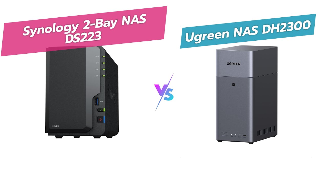 NAS Showdown: Synology DS223 vs UGREEN DH2300 2-Bay NAS 