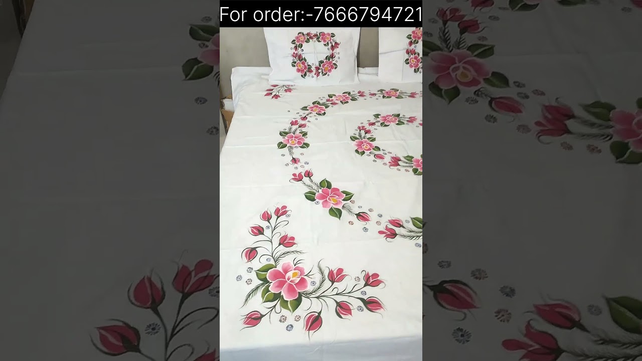 Painting wali chadar / Cotton Bed sheet