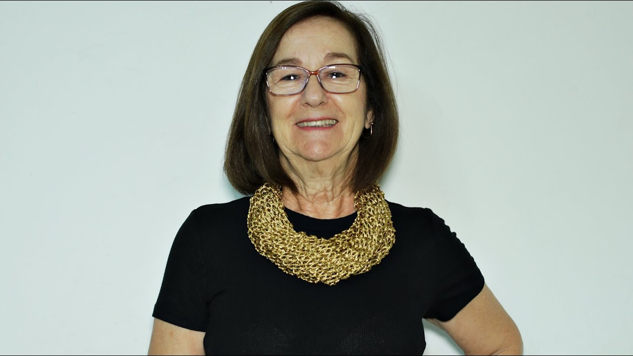 Colar encanto em tricô