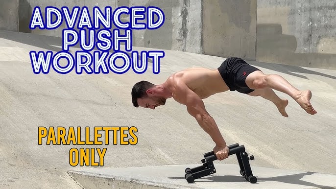 Calisthenics Pushing Workout on Parallettes (Intermediate) 