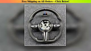 True Carbon Fiber Steering Wheel For Bmw F30 F10 F31 F20 F25 F22 F36 F33 F32 F80 F82 F11 F18 F01