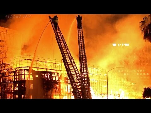 L.A. Construction Site Inferno / LAFD / Part 2 of 2 / Da Vinci Apartments Fire