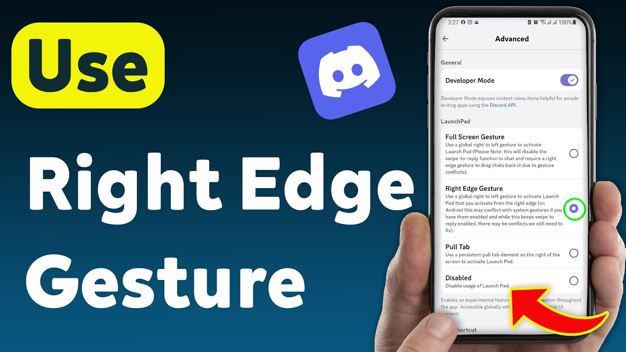 How to Use Right Edge Gesture in Discord Mobile (Updated)