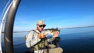 Bass fishing on lake butler florida