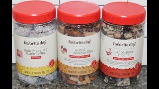 Favorite Day (Target) Chocolate Butter Toffee Almonds, Trail Mix: Salted Caramel & Peppermint Mocha