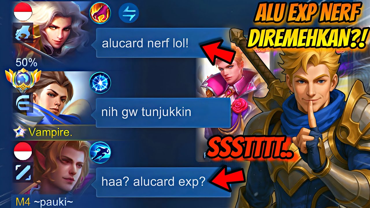 DIREMEHKAN GARA-GARA NERF?! VAMPIRE BUKTIKAN ALUCARD MASIH SADIS DI EXP 🔥 | MLBB