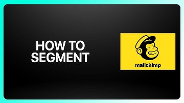How To Segment On Mailchimp Tutorial