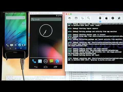 One Appium server to automate 2 mobile devices