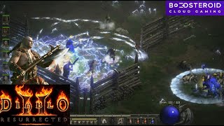Diablo 2 Resurrected Gameplay #32 with Barbarian Class Cow Leeching on Boosteroid Cloud Gaming