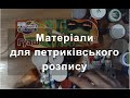 Петриківський розпис для початківців. Матеріали для петриківського розпису.