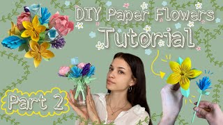 Diy Paper Flower Bouquet Tutorial 💐 | Part 2