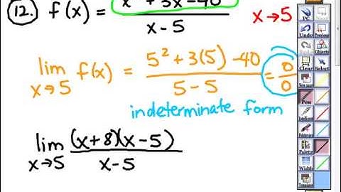 Evaluating the limit of a rational function