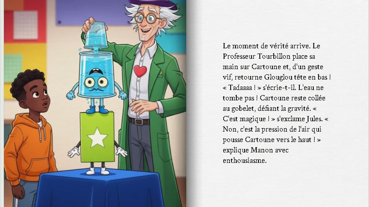 Le Cirque de la Carte Courageuse French histoire pour enfants amusement scientifique pour les enfant