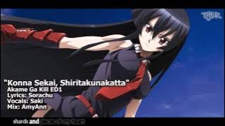 [TYER] Akame ga Kill! ED1 - Konna Sekai, Shiritakunakatta (English Cover) (feat. Saki)