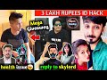 3 Lakh ID Hack😱| Ankush FF HEALTH issue|😯 Gyan Vs Lokesh Fight for badge | News of Rocky & RDX