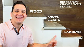 Wood, Laminate, or Vinyl Plank on Stairs for Beginners