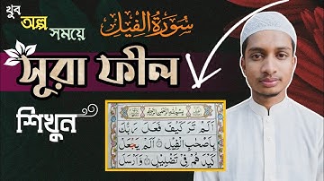 al feel surah || سورة الفيل || surah feel || Surat Al-Fil (The Elephant) সূরা ফীল || surathul feel