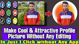 how to create a professional profile picture for Instagram,whatsapp, facebook etc. pfpmaker tutorial screenshot 4