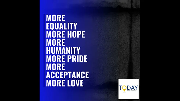 MORE EQUALITY MORE HOPE MORE HUMANITY MORE PRIDE M...