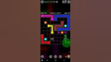 How To Solve Flow Free Bridges Classic Pack Level 23 9x9 Board Walk Through Solution Walkthrough