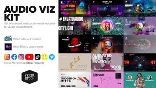 Audio Visualization Social Media Kit  After Effects Template Videohive 29347563