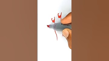 How To Write Umar Imran Cut Marker Calligraphy For WhatsApp Status #shorts
