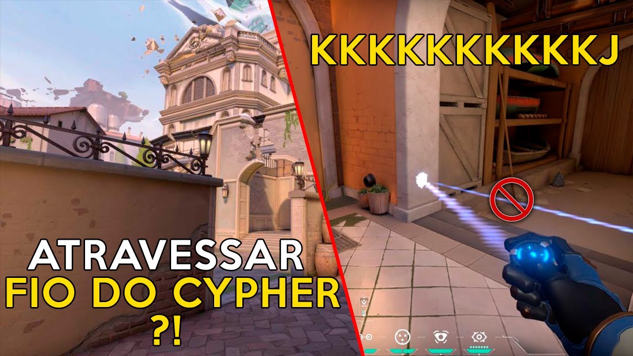 BUG DE ATRAVESSAR O FIO DO CYPHER ?! EXPLICA ESSA RIOT- VALORANT CLIPS ...