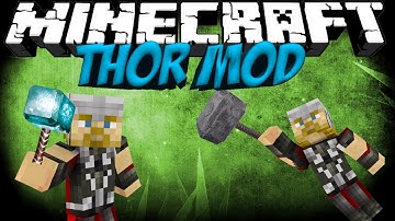 Thor Mod: Minecraft Superhero Mod Showcase! Hulk Mod Bonus!