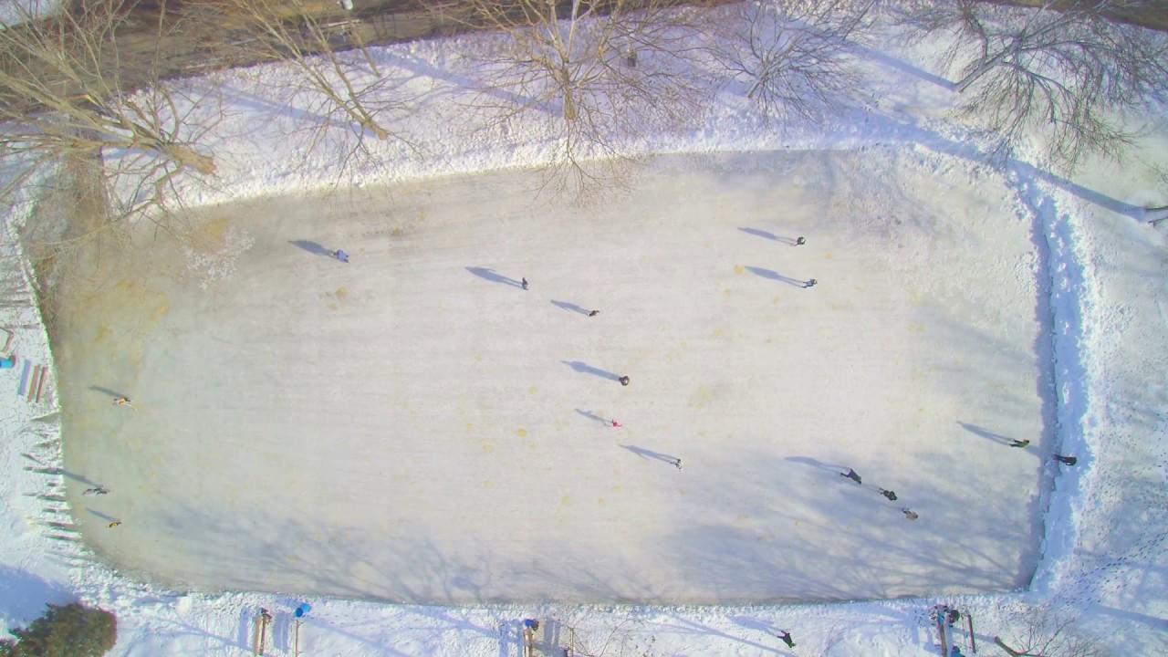 Skating Along in Brunswick, Maine.