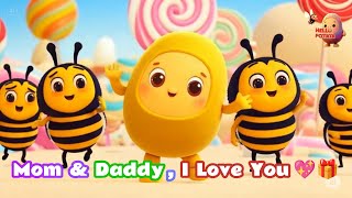 💖 Mom & Dad, I Love You 💖  | Hello Potata 🚀 - Kids Songs & Fun Adventures