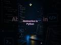 Hide the complexity Show only what matters.Abstraction in Python. 🎭 Python OOP