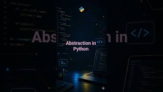 Hide the complexity Show only what matters.Abstraction in Python. 🎭 Python OOP