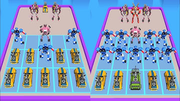 Merge Robot Master Car Gameplay Video 2024 !! Transformer